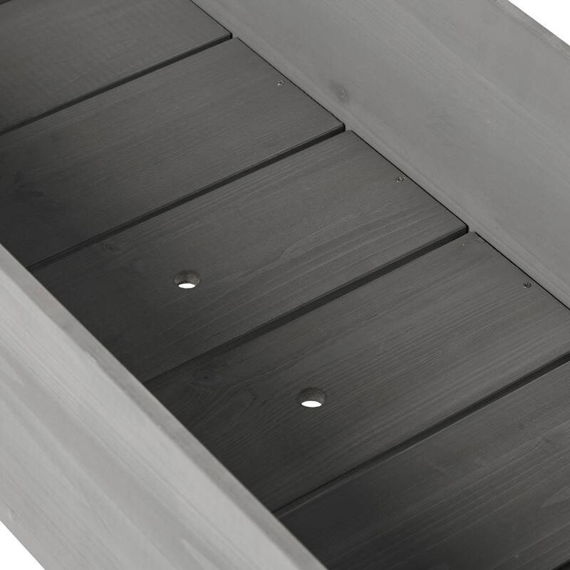 Natural Elevated Planter Box for Outdoor Use with Eco-Friendly Finish