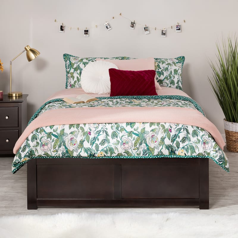 Concord Platform Bed with Footboard and Storage Drawers