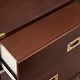 preview thumbnail 4 of 9, Kedric 3-drawer Goldtone Accent Nightstand by iNSPIRE Q Bold