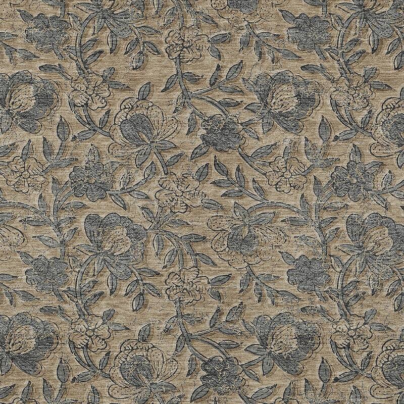 HomeRoots Floral Transitional Rectangle Outdoor Rug
