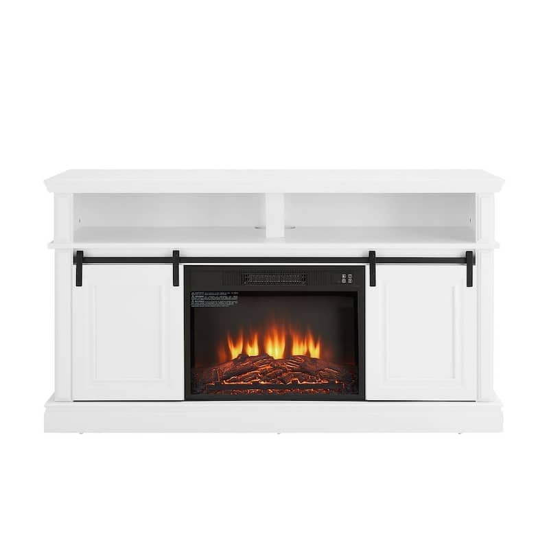 58.11 Inch Modern TV Stand with Fireplace