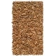 preview thumbnail 91 of 136, SAFAVIEH Handmade Leather Shag Carlijn Modern Decorative Rug 2'3" x 4' - Light Gold - Rectangle