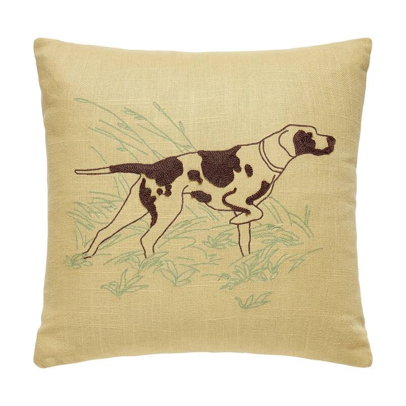 Camp Wandawega Pointer Chainstitched Pillow