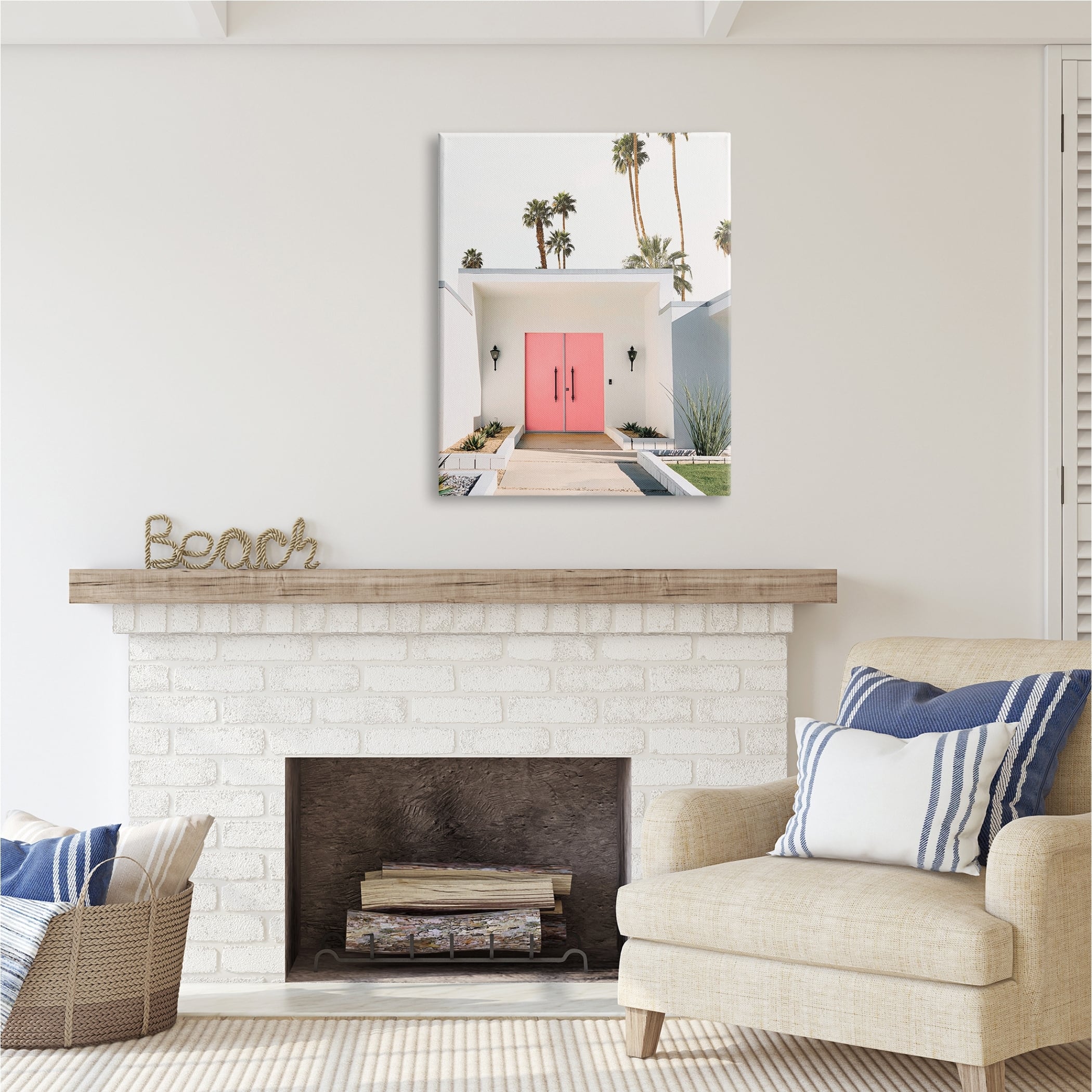 Stupell Palm Springs Pink Door Canvas Wall Art Design by Sisi and Seb ...
