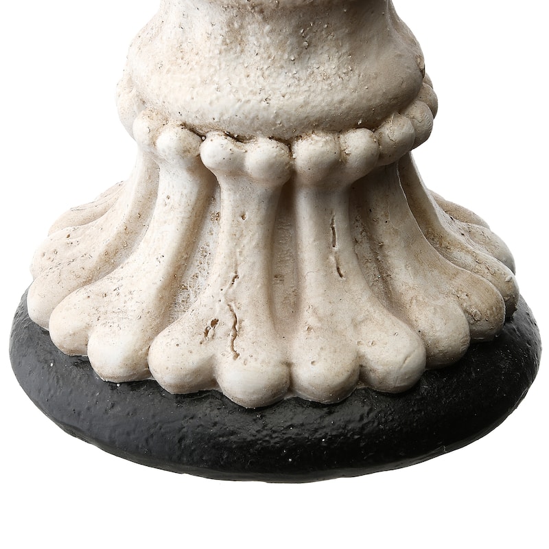 National Tree Company Halloween Skeleton Candelabra, Holds Three Candles, 12 Inches - 12 in