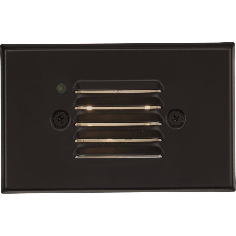 LED Indoor Outdoor Antique Bronze Integrated LED Wall or Step Light - 4.83 in x 1.5 in x 3.08 in