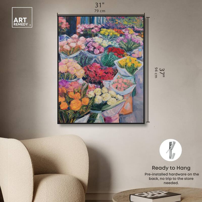 Market Blooms I Canvas by Art Remedy