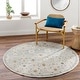 preview thumbnail 7 of 8, Rayan Transitional Area Rug Taupe/Blue - 5' 3" x 5' 3"