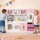 preview thumbnail 1 of 4, Wooden Kitchen Set for Kids with Play Accessories and Storage - 46.5" x 11.5" x 39.5" Kitchens