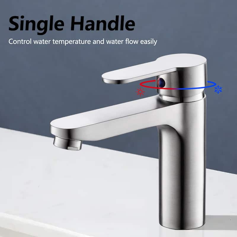 Topcraft Single Handle Single Hole Bathroom Faucet Bathroom Vessel Faucet