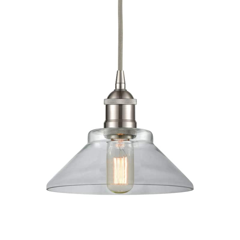 Innovations Lighting 616-1P-8-8 Orwell Pendant Orwell 8" Wide Mini - Brushed Satin Nickel / Clear