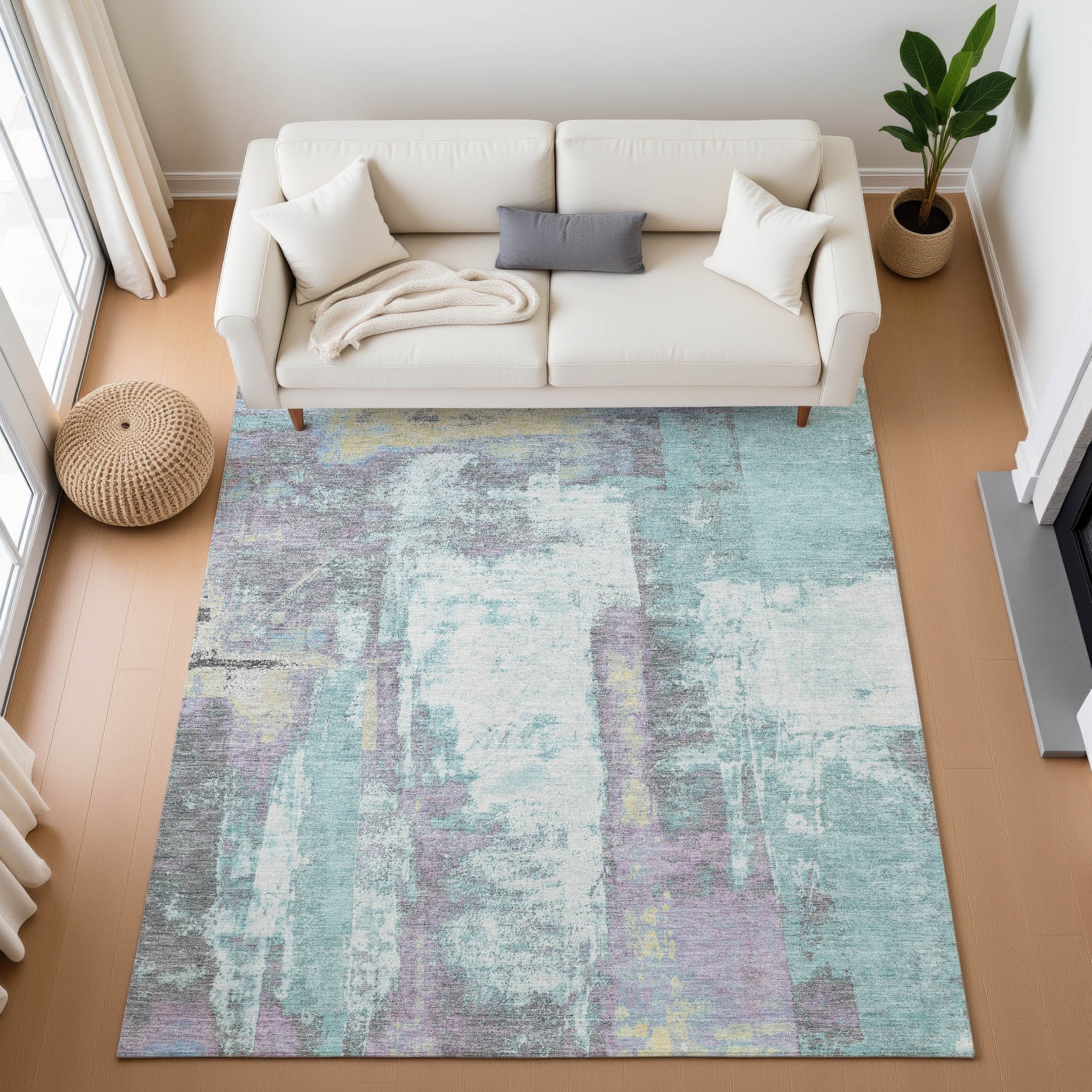 Premium Washable Super Soft Abstract Impressions Mayfield Rug