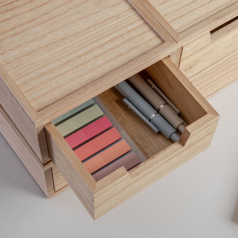 Flash Furniture LY-E115118-3-NAT-MS Weston 3" Tall Office Organizer
