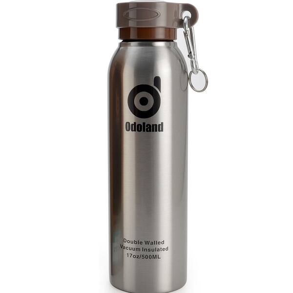 Shop 500ml 17oz Vacuum Insulated Stainless Steel Water Bottle Double Walled Construction Bpa Free Thermos Flask W Carabiner Overstock 23008666