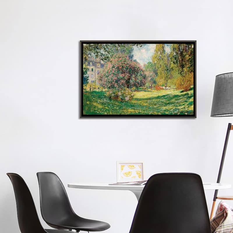 iCanvas "Landscape-The Parc Monceau" by Claude Monet Framed