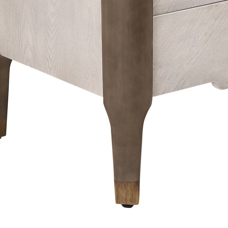 Christopher Knight Home- Johnson Wood Nightstand with 2 Storage Drawer