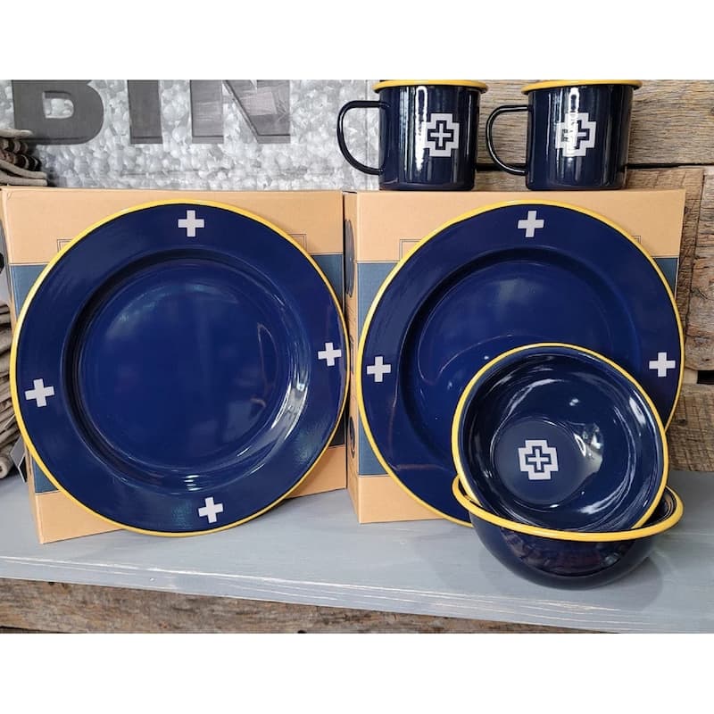 Pendleton Camp Cross Enamelware sets (2)