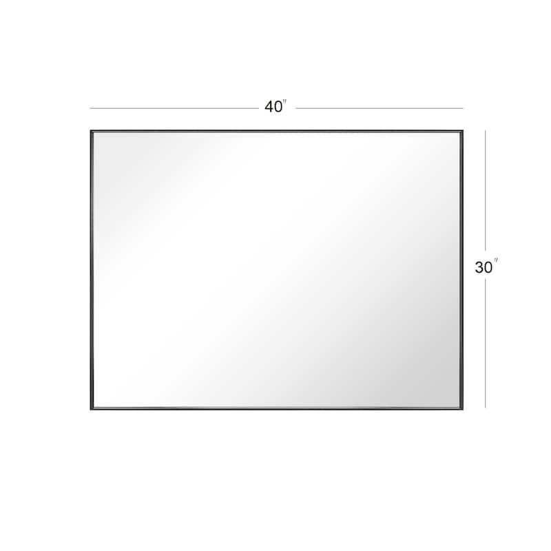 Modern Rectangle Metal Framed Bathroom Vanity Mirror Wall Mirror