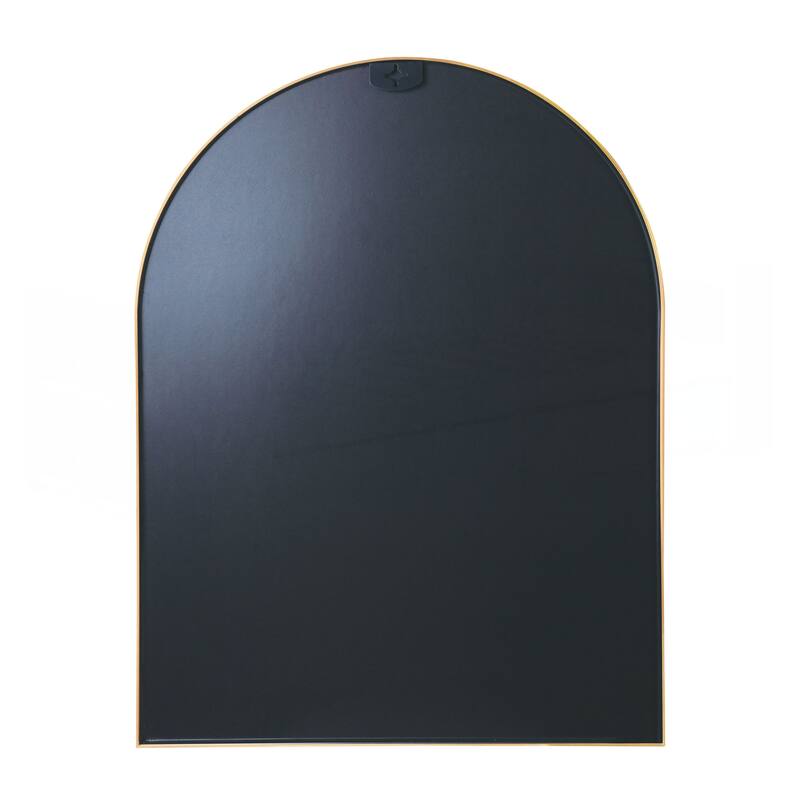30x40 Inch Metal Framed Arched Bathrrom Mirror for Wall