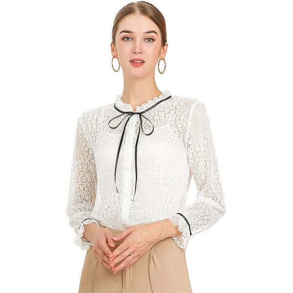 sheer button down blouse