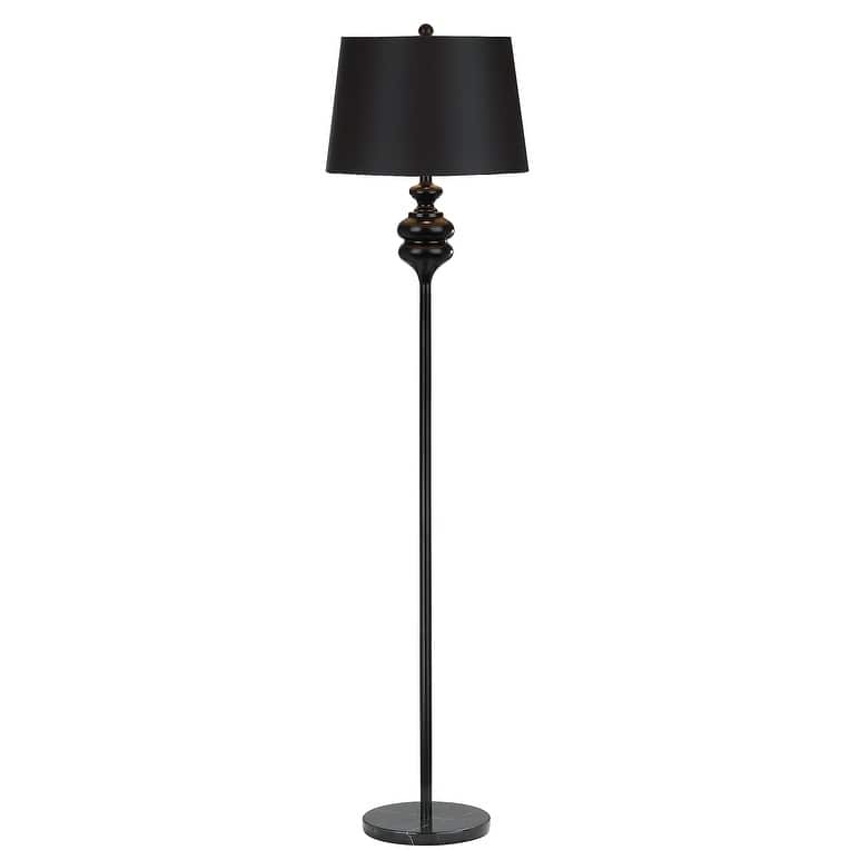SAFAVIEH Lighting Celena 68-inch Black Floor Lamp - 17"x17"x67.5" - 17Wx17Dx68H