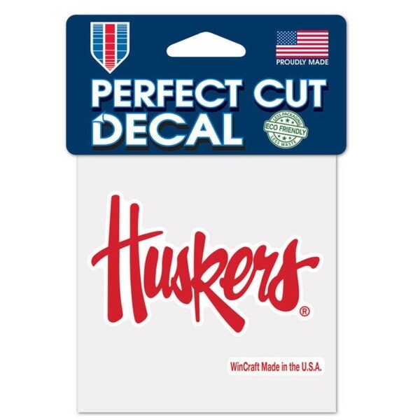 Shop Nebraska Cornhuskers Decal 4x4 Perfect Cut Color On Sale Overstock 30930642