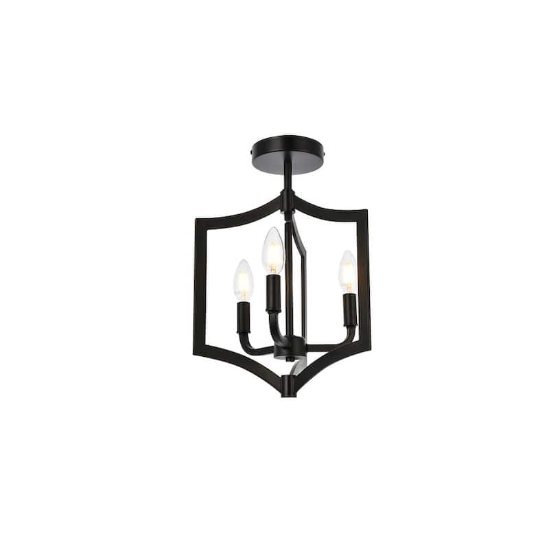 Kara 3 Light Flush Mount - 12 Inch