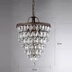 preview thumbnail 7 of 5, Martinee Antique Bronze and Crystal Inverted Pyramid Chandelier