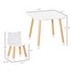 preview thumbnail 7 of 8, Wooden Kids Table and Chair Set Ideal for Arts, Meals, Homework, Cute Toddler Activity Table for Age 3 Years+