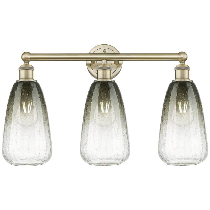 Innovations Lighting 616-3W-16-24 Brookhaven Almond Vanity Brookhaven - Antique Brass / Slate