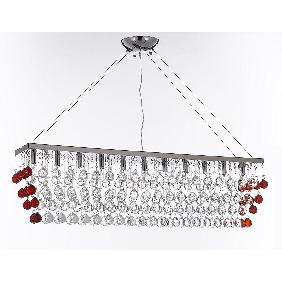 Modern Crystal RainDrop 11 Light Chandelier - Chandeliers For Bedrooms by Overstock.com