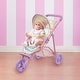 preview thumbnail 3 of 6, Olivia's Little World - Magical Dreamland Baby Doll Jogging Stroller - Iridescent color