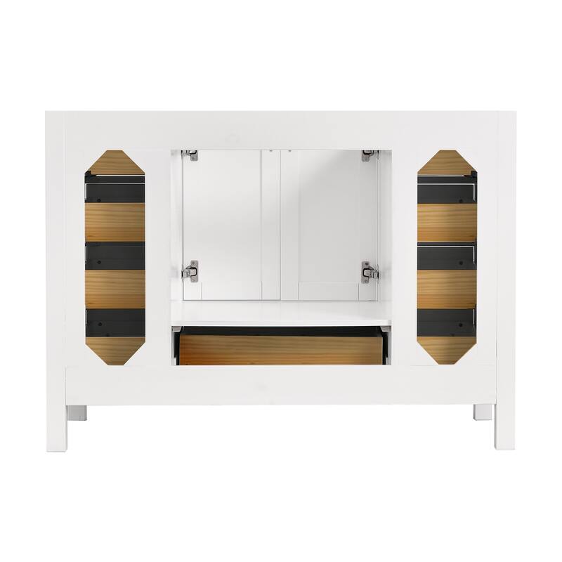 PROOX 48 inch Freestanding Bath Vanity Engineered Countertop and Ceramic Sink