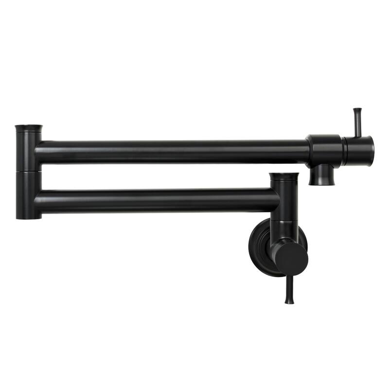 Pot Filler Kitchen Faucet Wall Mount - Matte Black