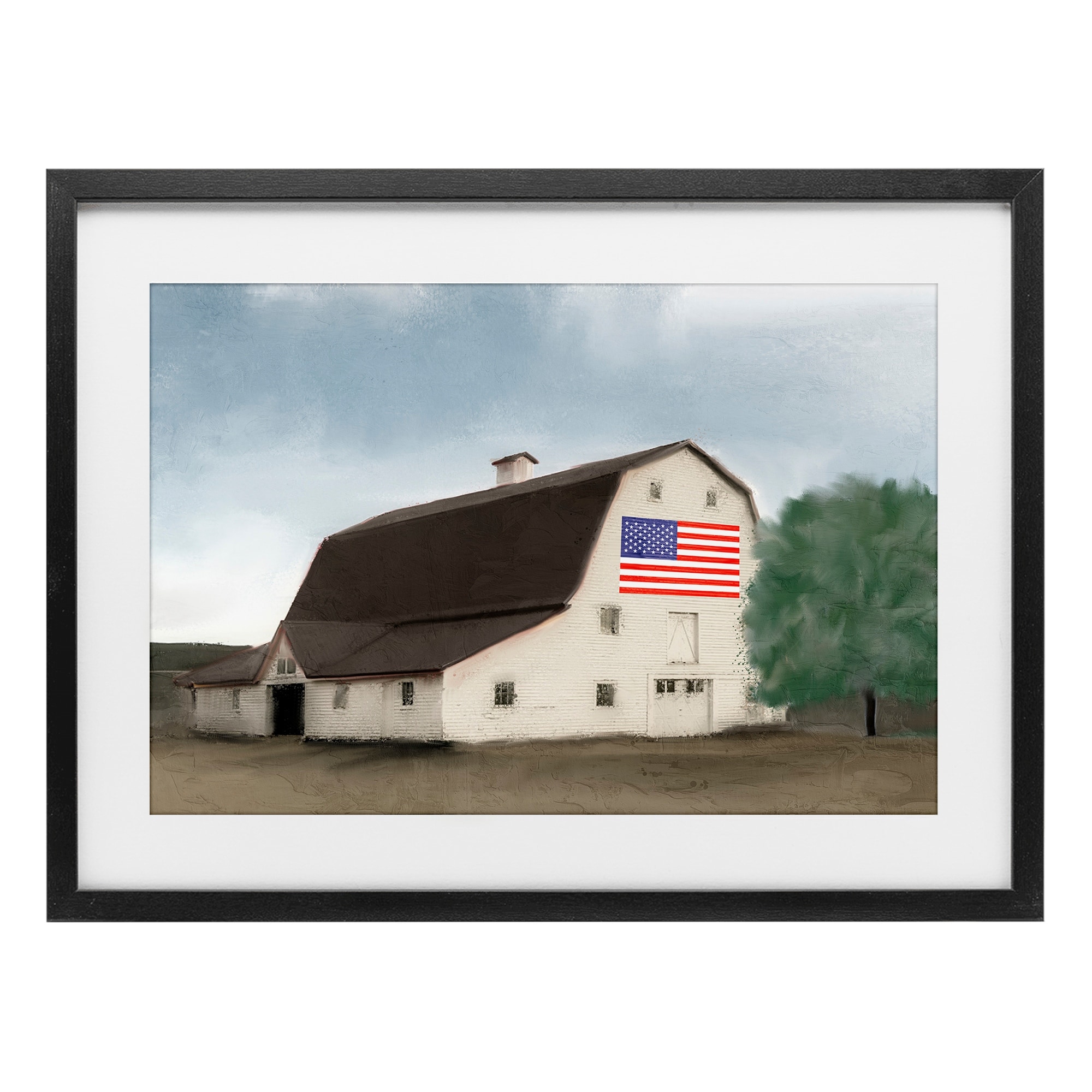Stupell American Barn Dreams Under Glass Framed Design By Kim Allen
