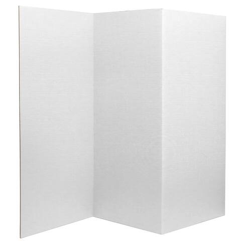 3 ft. Tall White Cardboard Room Divider