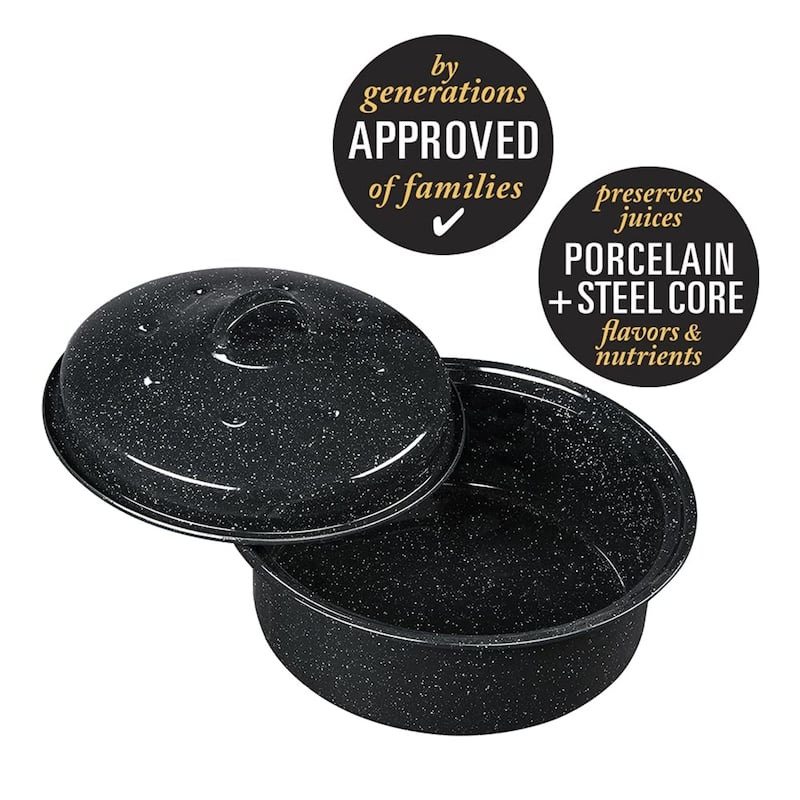 Granite Ware Round Covered Roaster - 3 Lb