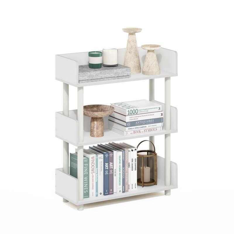 Furinno Turn-N-Tube 3-Tier Toolless Freestanding Multipurposes Display Rack, Espresso