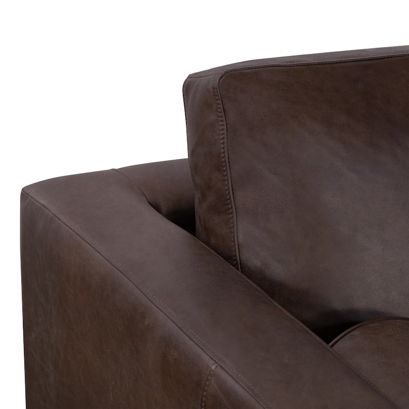 Poly & Bark Napa Lounge Chair (Set of 2) - Full Grain Genuine Italian Leather