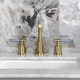 preview thumbnail 22 of 34, Kingston Brass Synchronous Two-Handle 3-Hole Deck Mount Widespread Bathroom Faucet with Brass Pop-Up Drain