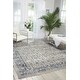 preview thumbnail 16 of 33, Malta Classic Bordered Geometric Medallion Area Rug 3'11" x 5'7" - Ivory/Blue - Rectangle