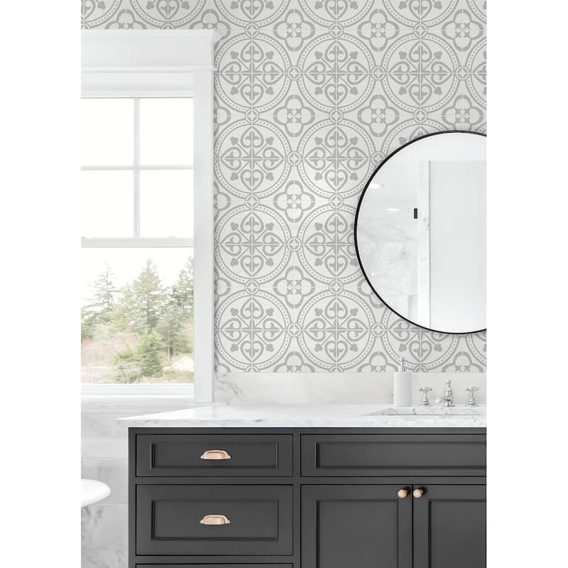 Luxe Haven Villa Mar Tile Peel and Stick Wallpaper