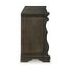 preview thumbnail 11 of 11, Signature Design by Ashley Maylee Dark Brown Dining Buffet - 71.63" W x 20.75" D x 34.38" H