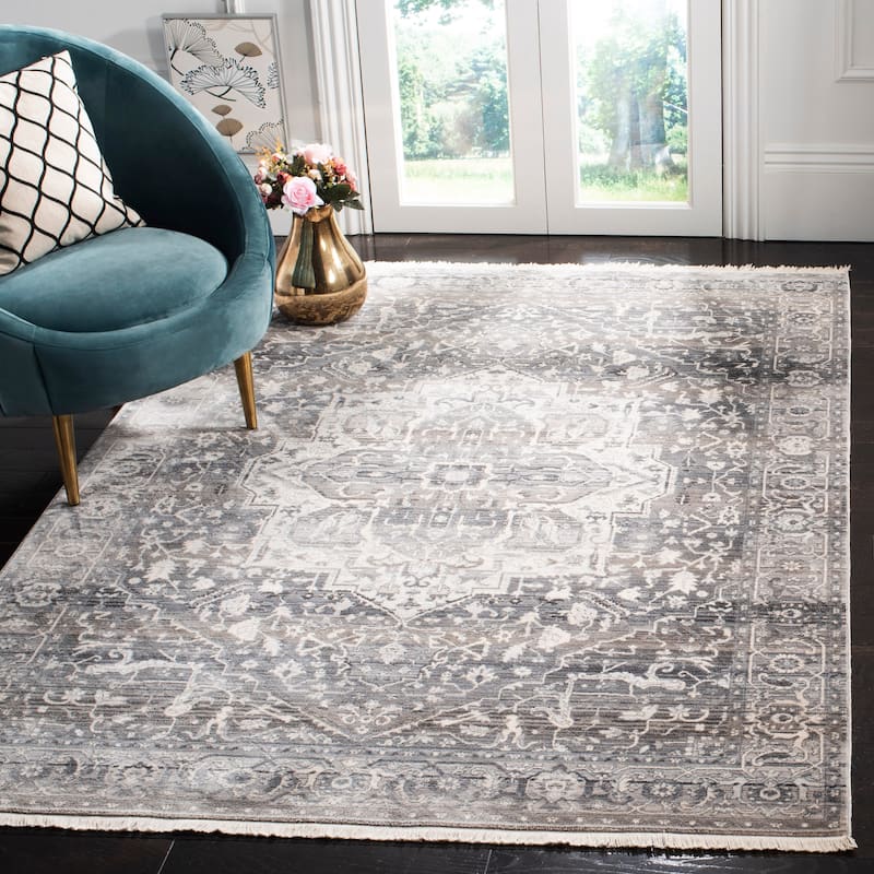 SAFAVIEH Vintage Persian Afag Vintage Oriental Rug - 9' x 11'7" - Grey/Charcoal