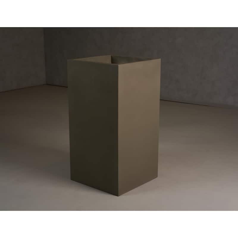 Modrset Helotes Modern Grey Concrete Planter