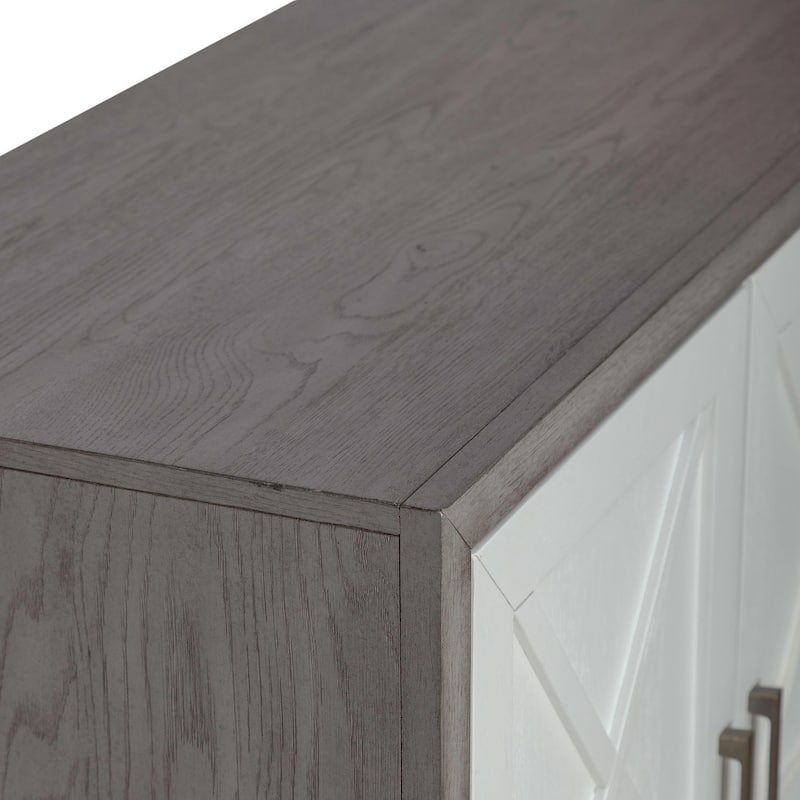 Palmetto Heights Two-Tone Shell White & Driftwood Accent Buffet