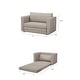 preview thumbnail 10 of 8, Artdeco Home Afton Sleeper Loveseat Sofa