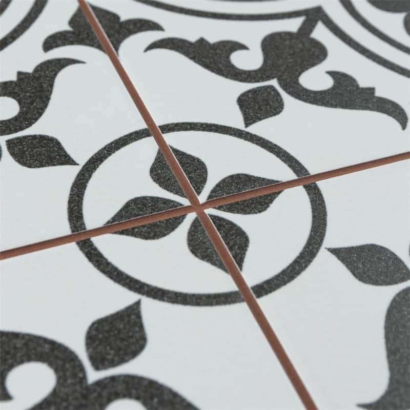 Merola Tile Harmonia Classic White 13" x 13" Ceramic Floor and Wall Tile