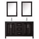 preview thumbnail 64 of 71, Daria 60 Inch Double Vanity, Cultured Marble Top, Medicine Cabinets