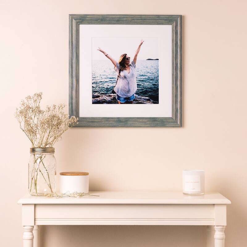 ArtToFrames Rustic Waves 27x39 Inch Picture Frame, 1.50 Inch Wood